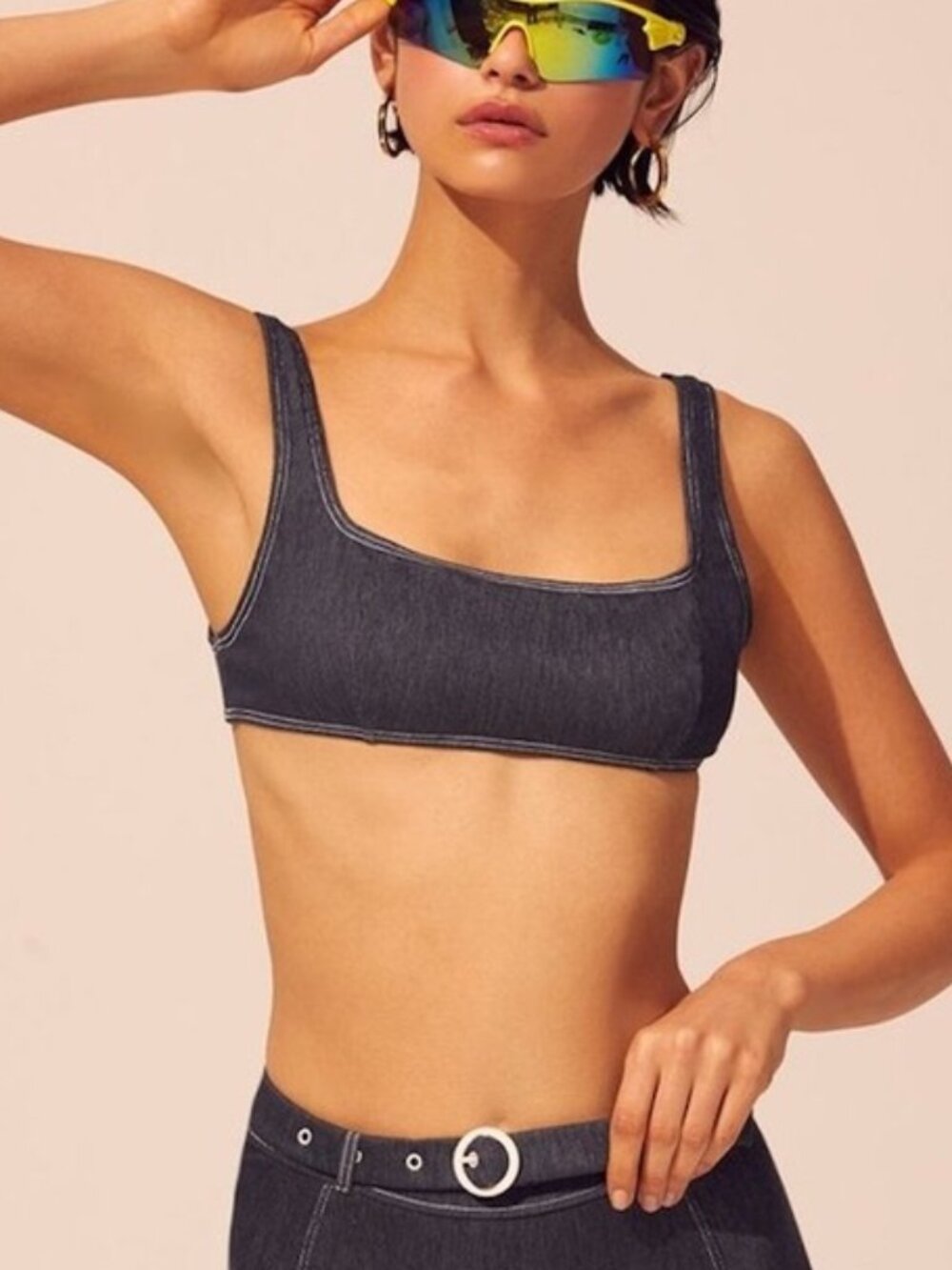 Solid & Striped Jean Denim Bikini Bralette